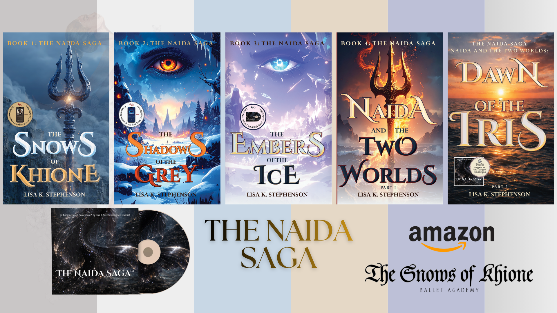 The Naida Saga Books by Lisa K. Stephenson for The Snows of Khione Ballet Academy