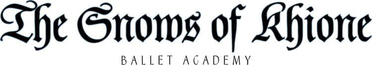 The Snows of Khione Ballet Academy Transparent Logo